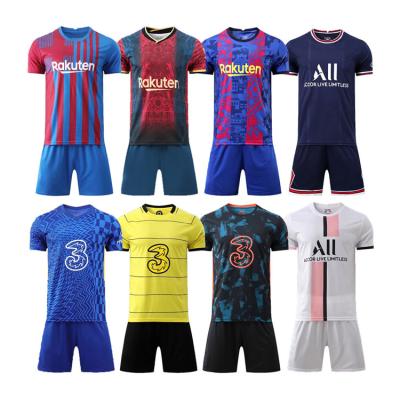 China Quick-Drying Soccer Player Jersey Football Shirts Sportswear Training Soccer Team Uniform For Adults for sale