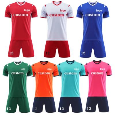 China Latest High Quality Soccer Jerseys Men's Soccer Jerseys Wholesale Quick-drying Football Shirts Short Section for sale