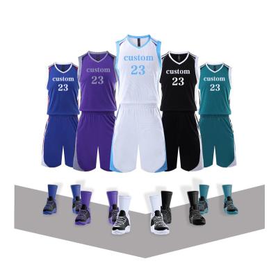 China Best Quality Breathable Reversible Basketball Tank Top Selling Uniform Design for sale