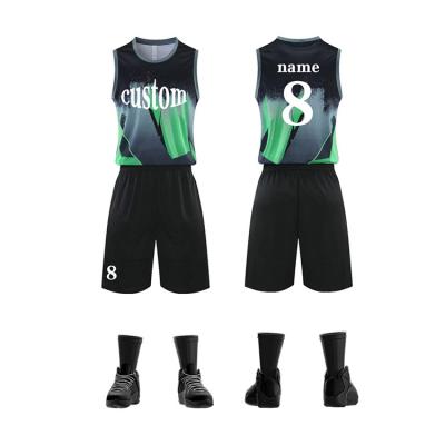 China Breathable Professional Custom OEM Wholesale Best Combination Basketball Tank Tops Uniforms for sale