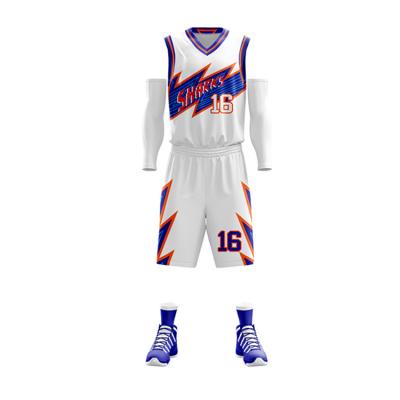 China Breathable Modern Style Youth Basketball Qiuyi Shorts Uniform Set Wholesale for sale