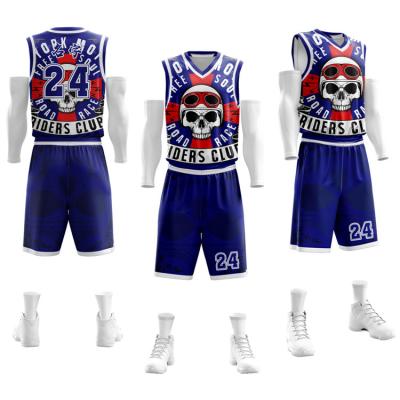 China Factory Unique Design Breathable Basketball Tank Tops Sublimation Printed Basketball Clothing for sale