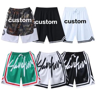 China Fashion Quick-Drying Antibacterial Basketball Wear Custom Made Mens Basketball Shorts With Pockets for sale