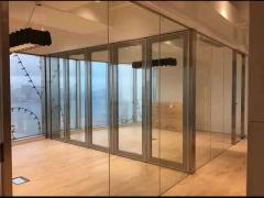 85mm Thick Movable Glass Partition Walls For Office / Commercial Space Customizable Design