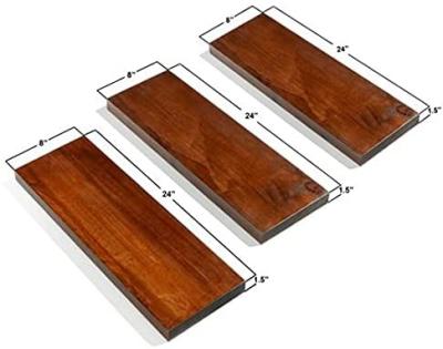 China China Fine Quality Rustic Farmhouse 3 Tier Floating Wood Shelf - Wall Floating Shelves (Set of 3) for sale