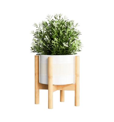 China Best Selling WALL Goods Using Indoor Bamboo Plant Stand Flower Pot Holder For House Plants And Home Decor (Pot Not Included) for sale