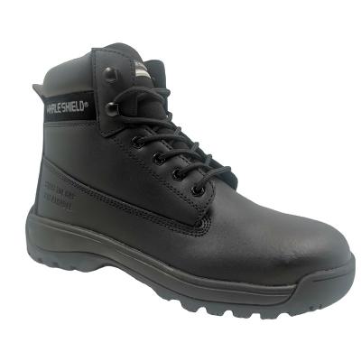 China Good Selling Anti-Static Mid Cut Safety Boots USA Design Genuine Steel Nubuck S2 Toe Cap Oil And Slip Resistant Anti-Static Industrial Work for sale