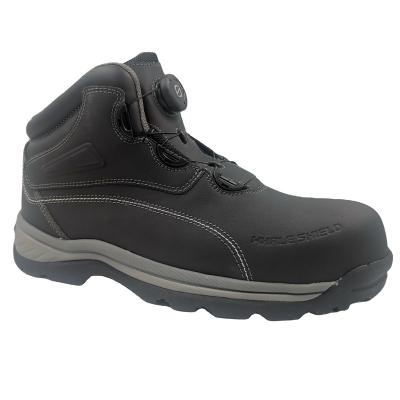 China Work safety anti-static boots with fast compound korea lacing system toe cap kelvar isnole work boots for sale