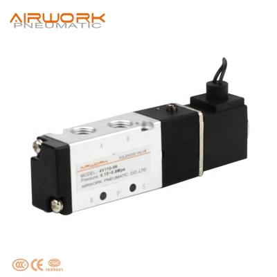 China Factory 4v11006 airtac type pneumatically controlled solenoid electric air valve dc 12v for sale