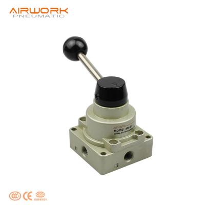 China HT 4 Overall Pneumatic Air Hand Lever Pull Rotary Switch Valve for sale