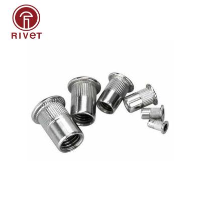 China Heavy Industry China Wholesale Pop Flat Head Blind Rivet Pressure Threaded Inserts 10mm M4 M5 M20 M8 M3 M12 Rivet Nut Stainless Steel Rivet Nut for sale