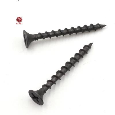 China Pan Factory Supply 3.5*25mm c1022a Factory Price Black Phillips Bugle Head Drywall Screw for sale