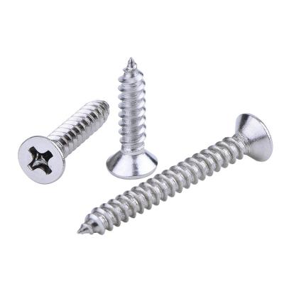 China CSK Head Surface Treatment Galvanized Csk Flat Head Best Selling Self Tapping Screw for sale