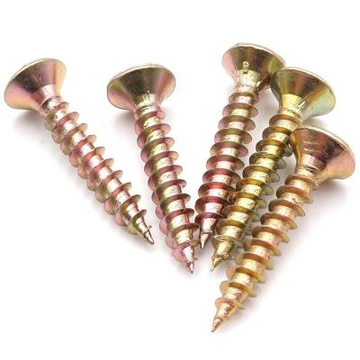 China Tianjin Furniture Flat Self Drilling Screws For Wood Chipboard Threading Chipboard Screw for sale