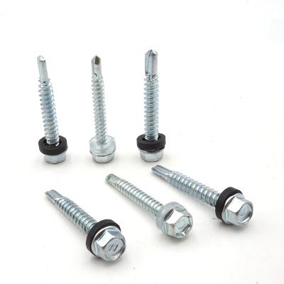 China Environmentally Friendly Hex Washer Self Head Roofing Sheet Metal Drilling Screw Hex Head Self Drilling Screw for sale