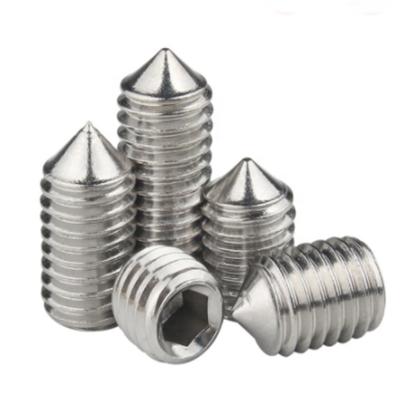 China DIN916 Round Hexagon Socket Set Screw With Concave End Screw for sale