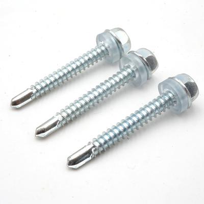 China Pan ss316 ss304 ss410 hex head DIN7504K self drilling roof screw for sale