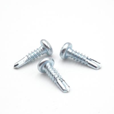 China DIN 7516 Cross Head Micro Pan Self Cupping Screws White Head Pan Screws Self Tap Drill Screws for sale