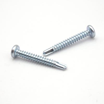 China 410 Stainless Steel Pan Head Self Drilling Screws For Roof Pan Head Screws Self Tap Drill White Screws for sale