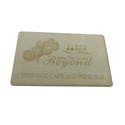 China NFC Programmable Wooden Key Card Waterproof / Waterproof Gold Foil Custom Unique Printing for sale