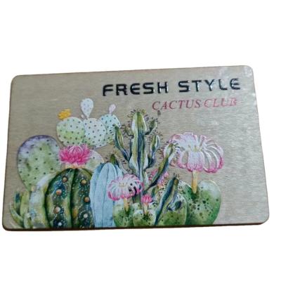 China Waterproof / NFC Waterproof Printable Bamboo Card Wooden RFID Cards for sale