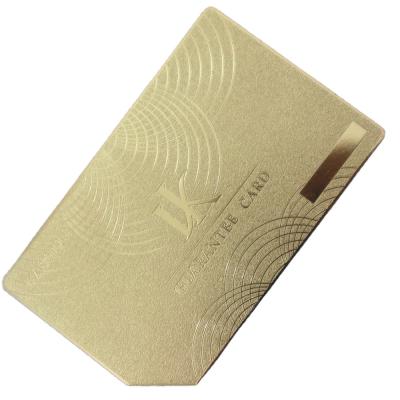 China China cheap 304 stainless steel metal business card gold credit size metal name mirror finish business card for sale