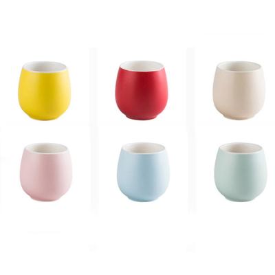 China Viable Wholesale Colorful Hotel Mini Ceramic Mugs Coffee Double Wall Milk Cup Ceramic Mug for sale