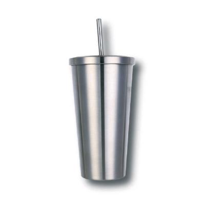 China 2020 Sustainable Factory Price 304 Stainless Steel Mugs Vacuum Insulated Drinking Coffee Mug With Straw for sale