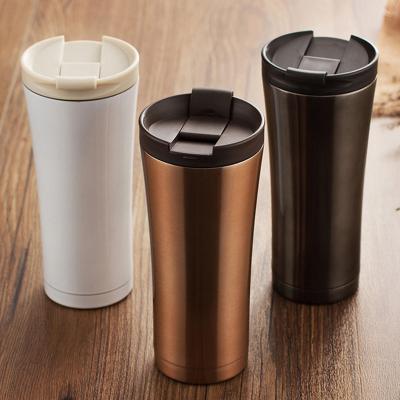 China Stainless Steel 500ml Hot Drinks Supplier Wholesale PORTABLE Double Wall Mug for sale