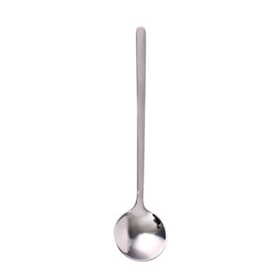 China Best Sustainable Selling Custom Long Handle Dinner Coffee Rose Stainless Steel Tea Spoon for sale