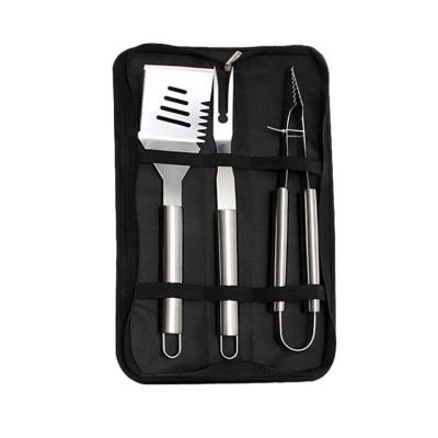 China Amazon Hot Selling Easily Cleaned Portable Grill 3 Pc Grill Tongs BBQ Tool Box Cleaner Grill Set BBQ Tools Accessories Set for sale