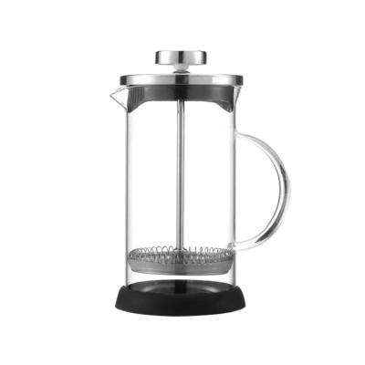 China Hot Selling Amazon Stainless Steel Coffee Press Portable Glass French Hot Viable Coffee Maker French Tea Press for sale