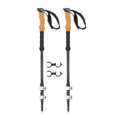 China Newest hot sale Alu7075 telescopic hiker fiber canes nature hike retractable ultralight camping trekking for sale