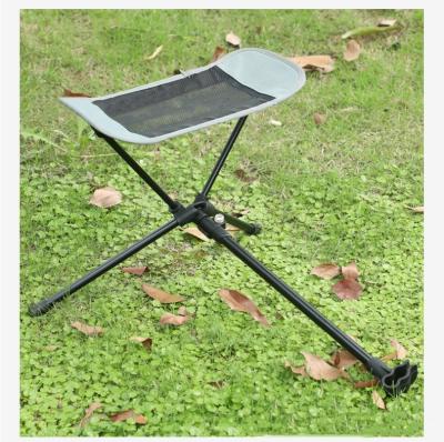 China Collapsible Portable Folding Footrest Leg Rest Camping Chair Kit Collapsible For Swing Moon Camping Extended Beach for sale