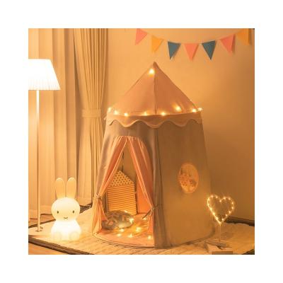 China Toy Indoor Children Play Soft Pink and Blue Outdoor Princess Castle Tent Kids Castle Tent Children Princess Play Tent for sale