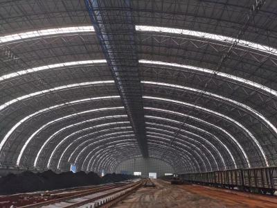 China Large Span Space Truss Structure Building , Lightweight Steel Warehouse Shed for sale