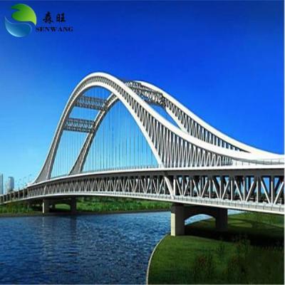 China Customized Steel Structure Bridge Wide Span Metal Pedestrian Bridge For Pile Foundation for sale