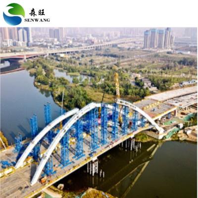 China Wide Span Steel Frame Bridge Windproof Metal Building Framework for sale