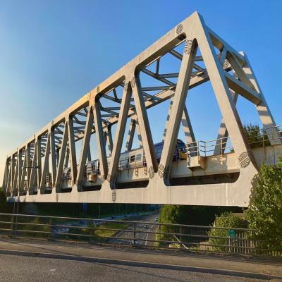 China Prefabricated Steel Truss Pedestrian Bridge , H Steel Bailey Bridge for sale