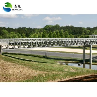 China Prefabricated Steel Truss Bridge , Quick Build Custom Steel Bridge Structure for sale