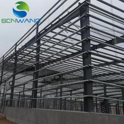 China Versatile Residential Steel Buildings , Welded H Steel Frame Buildings With Sandwich Panel Roof for sale