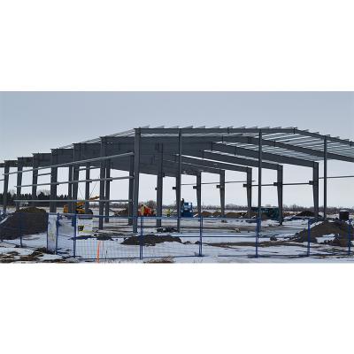 China Customized Steel Structure Warehouse with C.Z Purlin and Q345 H Beam Frame for sale