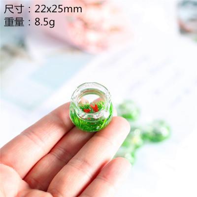 China Cartoon Toy 1 PC 1/12 Lovely Dollhouse Miniature Fish Tank Aquarium Doll House Glass House Ornaments Toys for sale