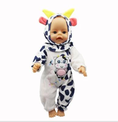 China Toy New Warm Jumpsuit Doll Soft Clothes Fit 17inch 43cm Doll Clothes Baby Born - Doll Accessories Suit for sale