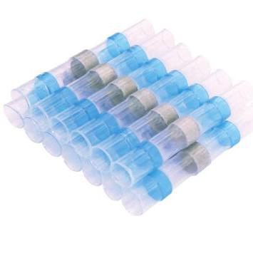 China Wire Connector Solder Joint Sleeve Wire Butt Connectors Waterproof Heat Shrink Connectors (Blue) for sale