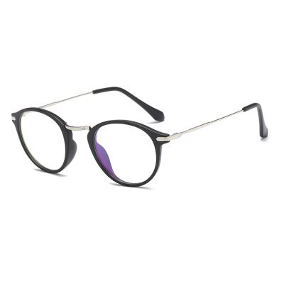 China Comfort Fashion Round Glasses Frame Optical Glasses Clear Reading Glasses for sale