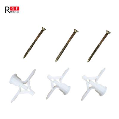 China 10x32mm Plastic Hollow Wall Expansion Plug Aircraft Anchor Bolt for sale