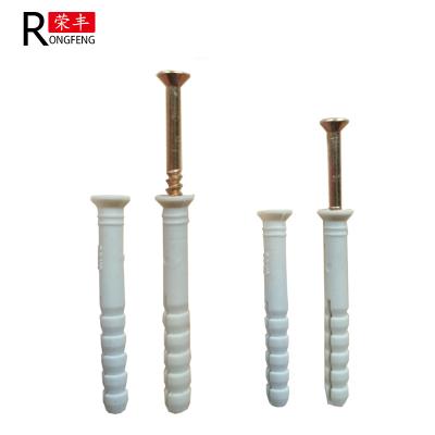 China 5*50 10*100 Rockwool Fixings Plastic Screw Anchors Wall Plug for sale