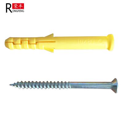 China 6x30 8x40 Insulation Board Plastic Screw Anchors Nail Wall Plugs for sale