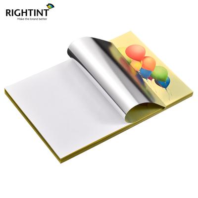 China Waterproof PET Vinyl Inkjet Self Adhesive Color Gold Laser Printing Inkjet Film for sale